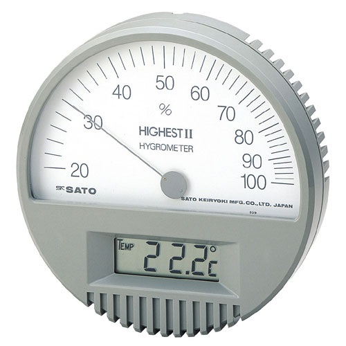 ハイエストⅡ型湿度計：温度計付