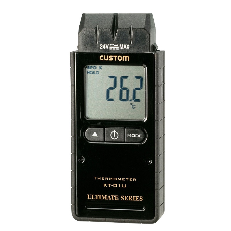 ㈱カスタム デジタル温度計 ＫＴ-０１Ｕ：１ch・Ｋタイプ熱電対センサ
