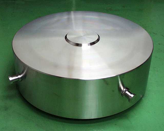 非磁性ステンレス鋼製大型分銅 円盤型 ＯＩＭＬ Ｍ１級 １,０００kg