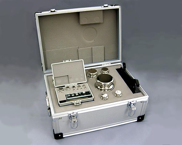 円筒型基準分銅セット １級(ＯＩＭＬ Ｆ２級) 計６０kg：基準器検査成績書付(有効期間５年)