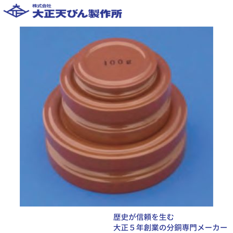 円盤型分銅(鉄製)：Ｍ２級１００g [M2DF-100G]：赤色塗装処理