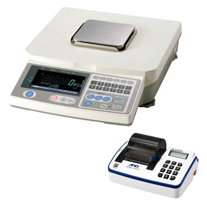 A&D カウンティングスケール FC-Si / iシリーズ：サーマルプリンタAD-8129TH付き｜最小表示0.02g～5g ひょう量0.5kg～50kg