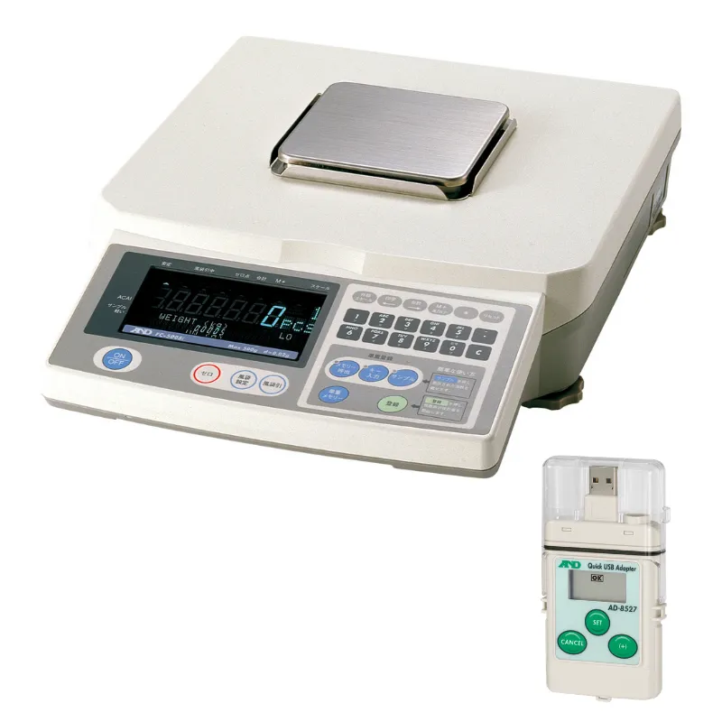 A&D カウンティングスケール FC-500Si：クイックUSBアダプタ付き