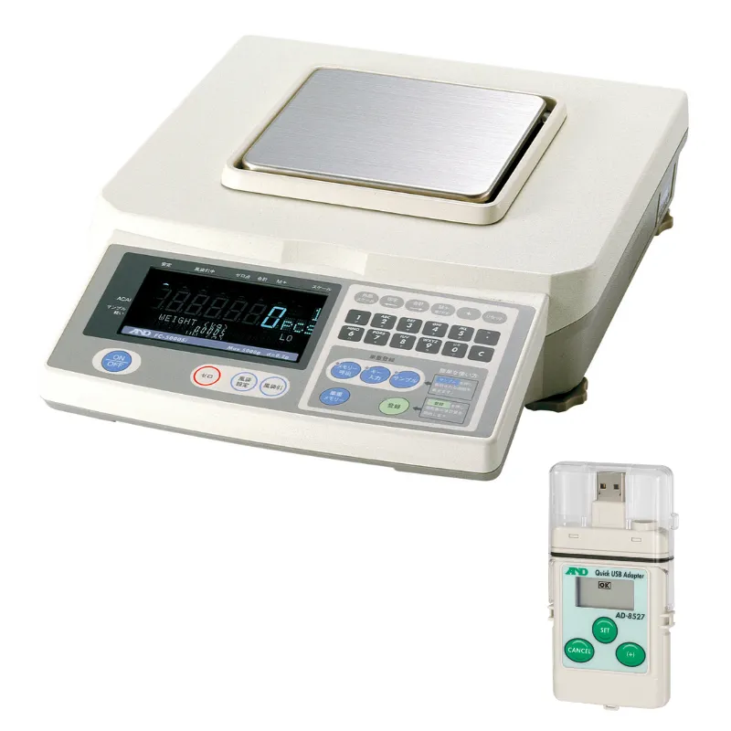 A&D カウンティングスケール FC-5000Si：クイックUSBアダプタ付き