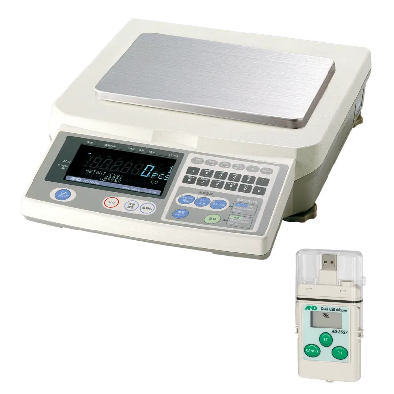 A&D カウンティングスケール FC-1000i：クイックUSBアダプタ付き