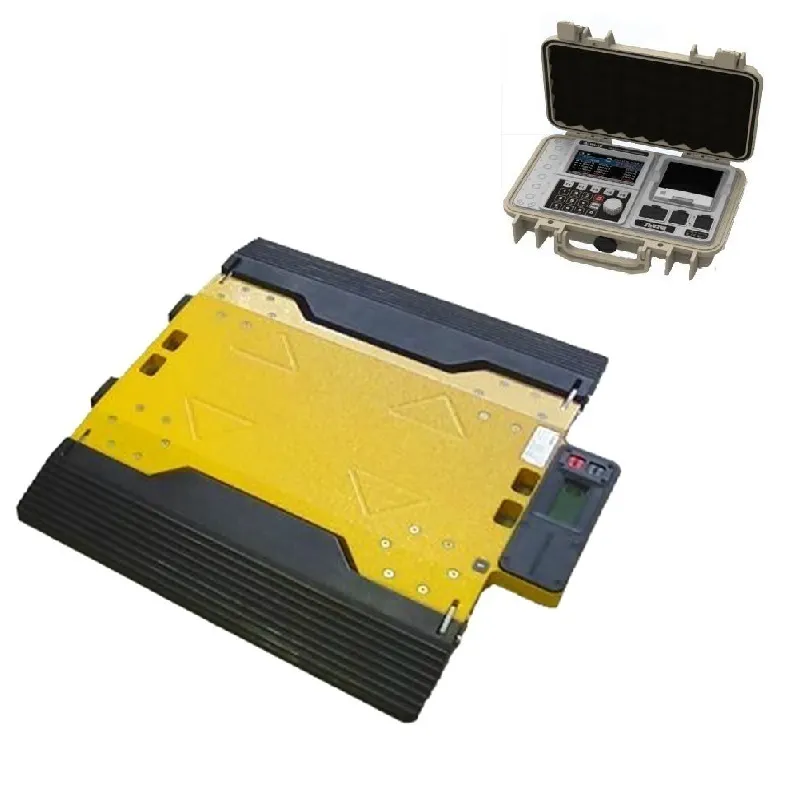 ㈱守隨本店 無線式ポータブルトラックスケール スーパーJUMBO MINIⅡ SJ4-5-500Ⅱ：静止計量のみ・4PAD仕様・ひょう量5t/１パッドあたり