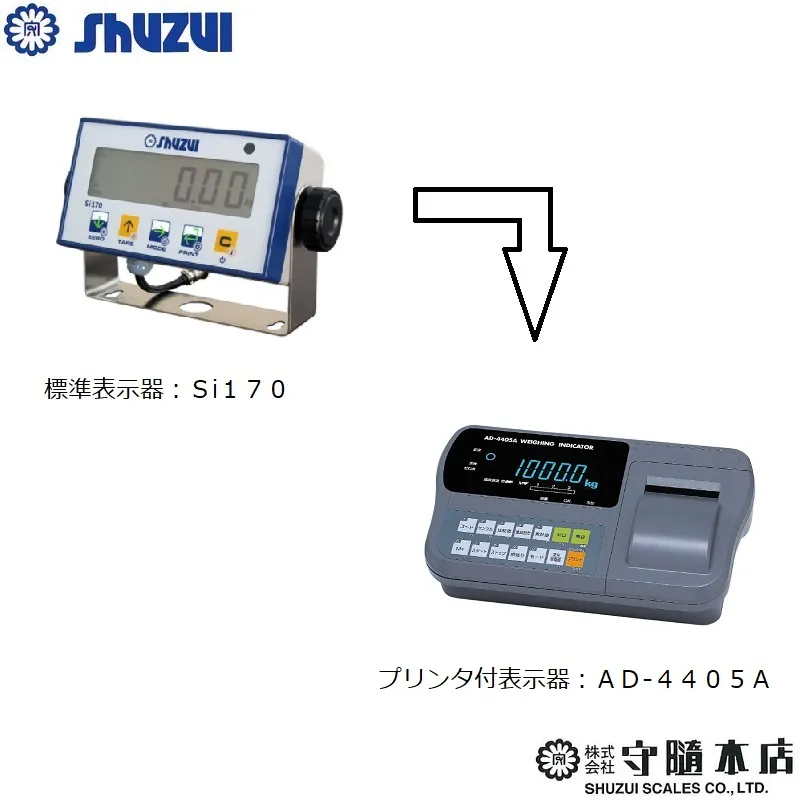 無検定品Ｓi１７０からプリンタ付ＡＤ-４４０５Ａへの変更費用