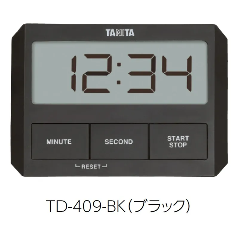 ＴＤ-４０９-ＢＫ(ブラック)：ガラスに貼り付くタイマー