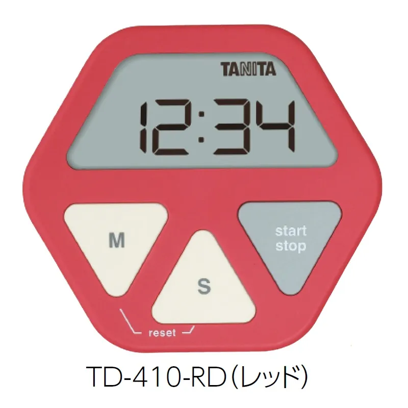 ＴＤ-４１０-ＲＤ(レッド)：ガラスに貼り付くタイマー