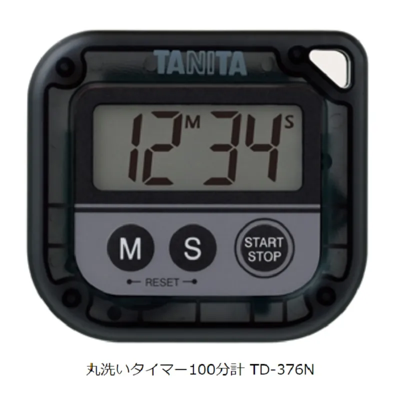 ＴＤ-３７６Ｎ-ＢＫ(ブラック)：丸洗いタイマー１００分計