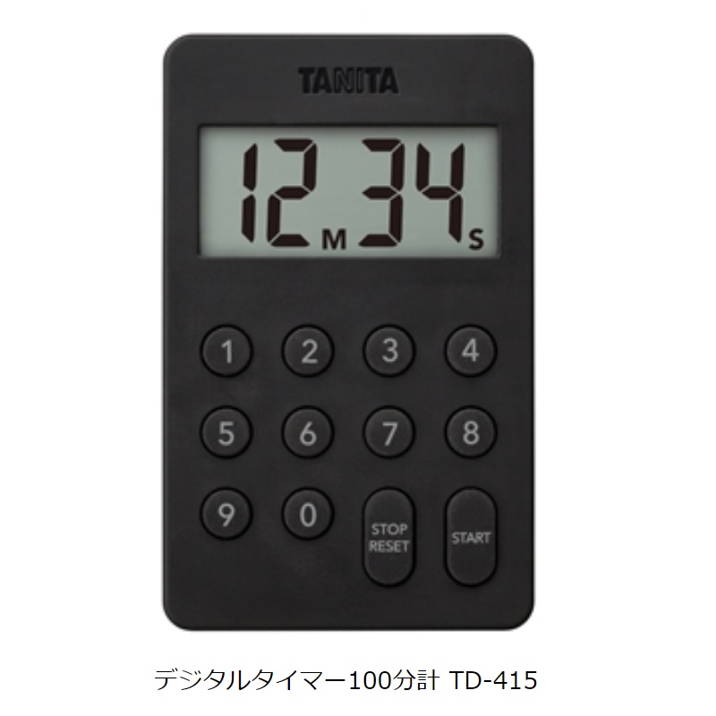 ＴＤ-４１５-ＢＫ(ブラック)：デジタルタイマー１００分計
