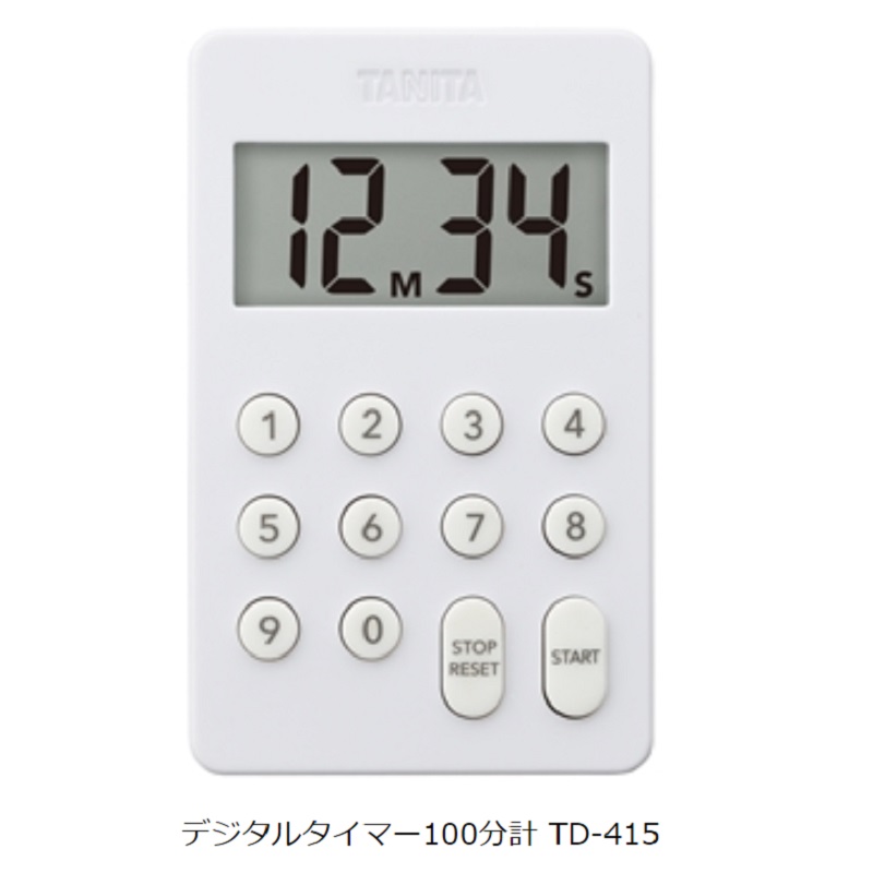 ＴＤ-４１５-ＷＨ(ホワイト)：デジタルタイマー１００分計