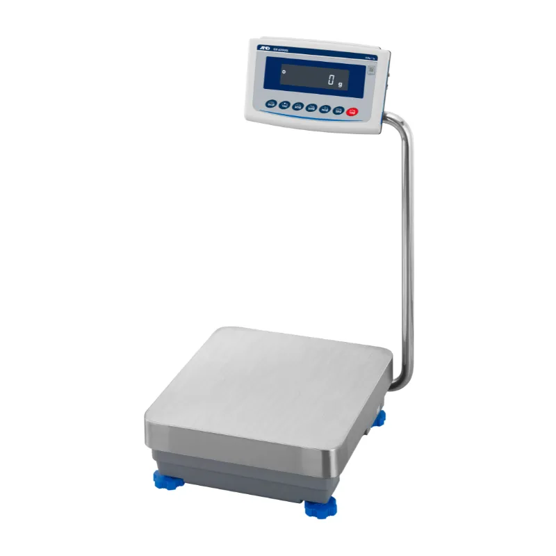 A&D 防塵・防水 重量級電子天秤 GX-62000L：校正用分銅内蔵・スイングアーム型　出荷時JCSS校正証明書付