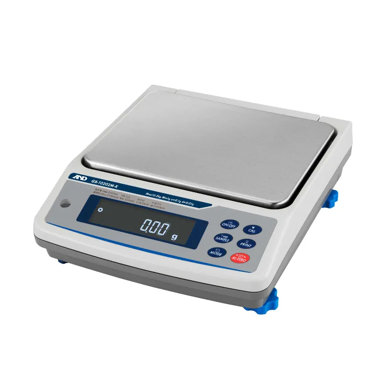 A&D 検定付 防塵・防水 中量級電子天秤 GX-10202M-K：校正用分銅内蔵型　出荷時JCSS校正証明書付
