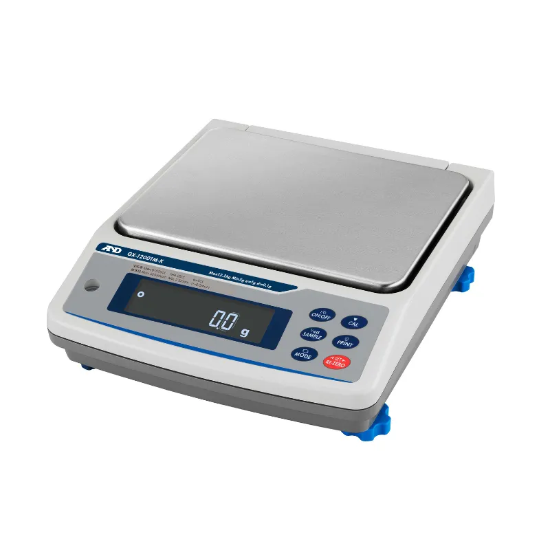 A&D 検定付 防塵・防水 中量級電子天秤 GX-12001M-K：校正用分銅内蔵型　出荷時JCSS校正証明書付