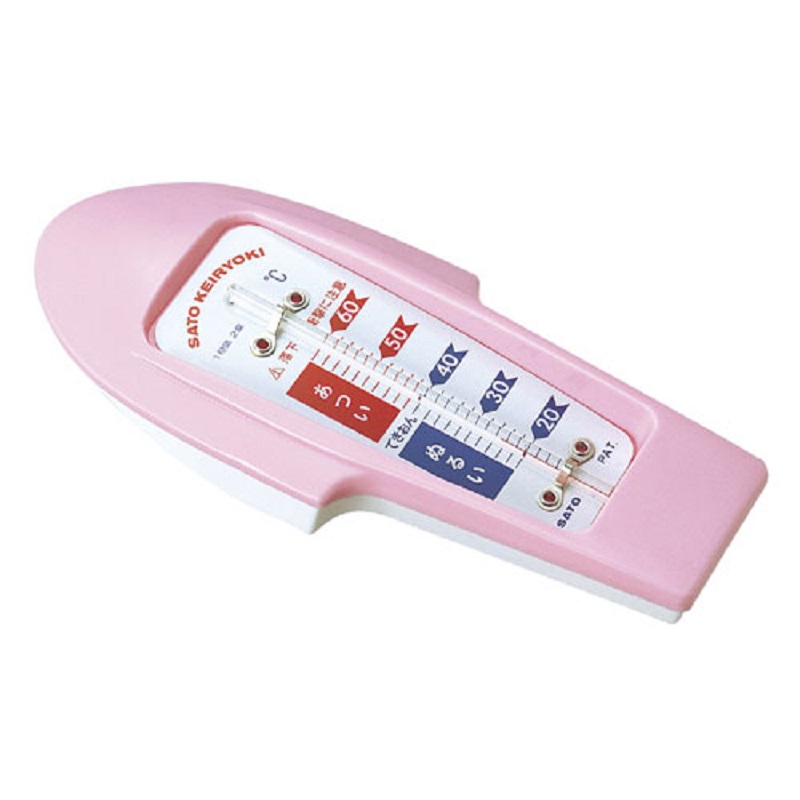 赤ちゃん用沐浴計ベビーメイト：ピンク/温度計・湿度計の通販｜はかり商店【公式】