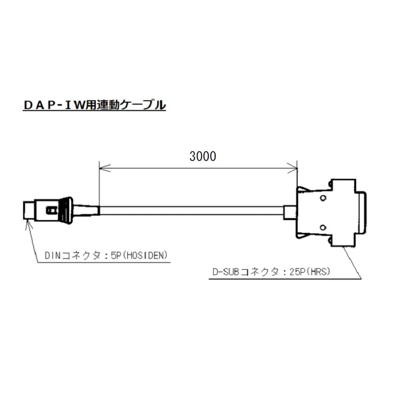 ＤＡＰ-ＩＷ用連動ケーブル ： ３０００㎜