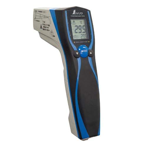 ７３０３６：放射温度計Ｅ  防塵防水デュアルレーザーポイント機能付放射率可変タイプ
