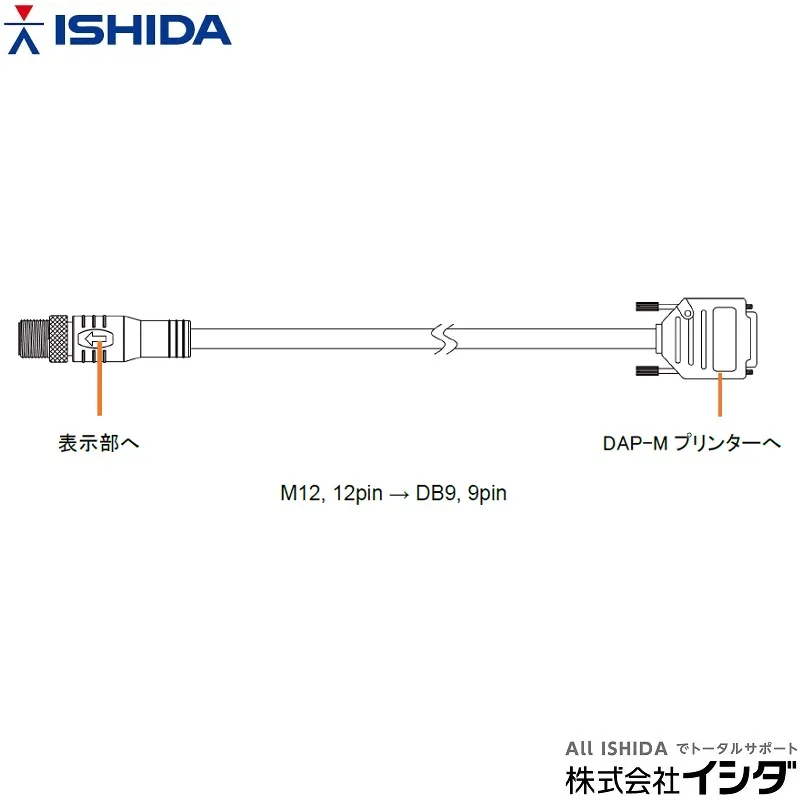 ＤＡＰ-Ｍ接続ケーブル ０.５m Ｍ１２-１２Ｐ：ＩＴＭ/ＩＷＭ用