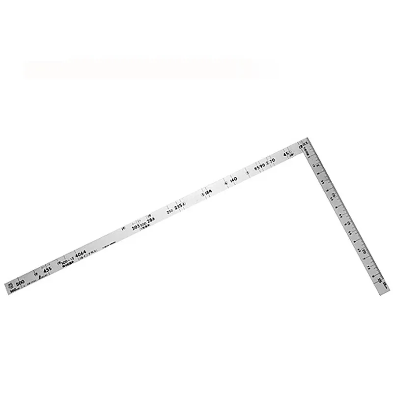 シンワ測定㈱ １００５５：曲尺 ツーバイフォー シルバー ２×４/５０cm 併用目盛 １９mm幅：十二支付・赤数字入