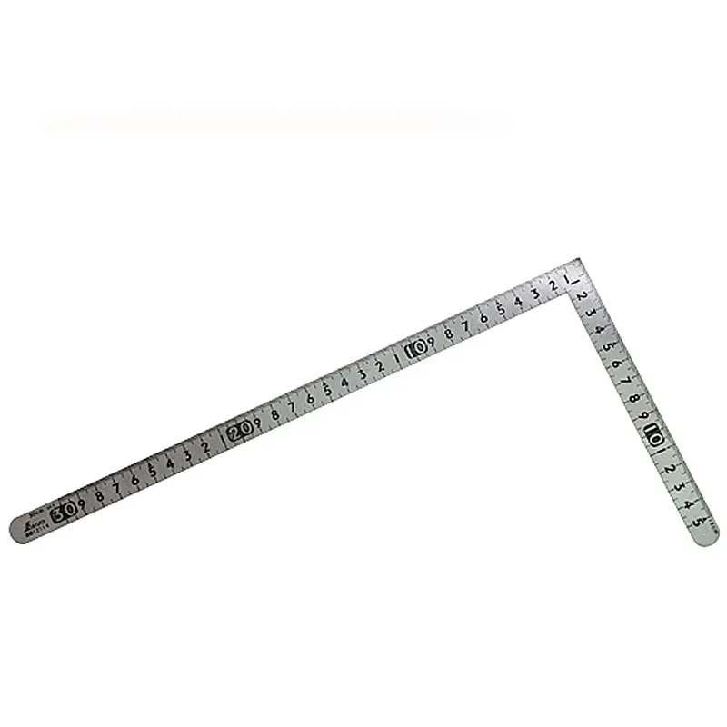シンワ測定㈱ １２１１４：曲尺 小型 平 ステン ３０×１５cm 裏面角目