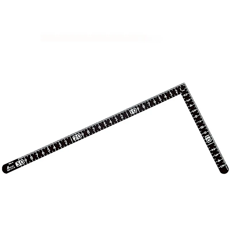 シンワ測定㈱ １２４１６：曲尺 小型 サンデーカーペンター 黒色 ３０×１５cm 裏面角目 白目盛