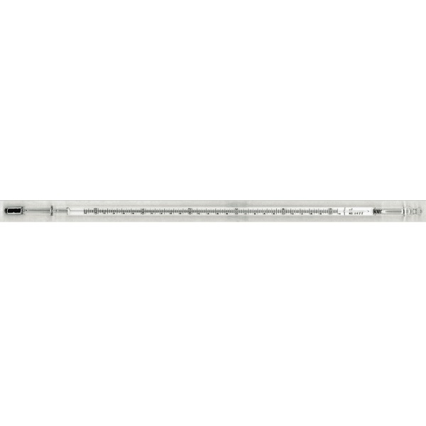 標準二重管温度計１号：０～５０℃・全長３００㎜・メーカー成績書付