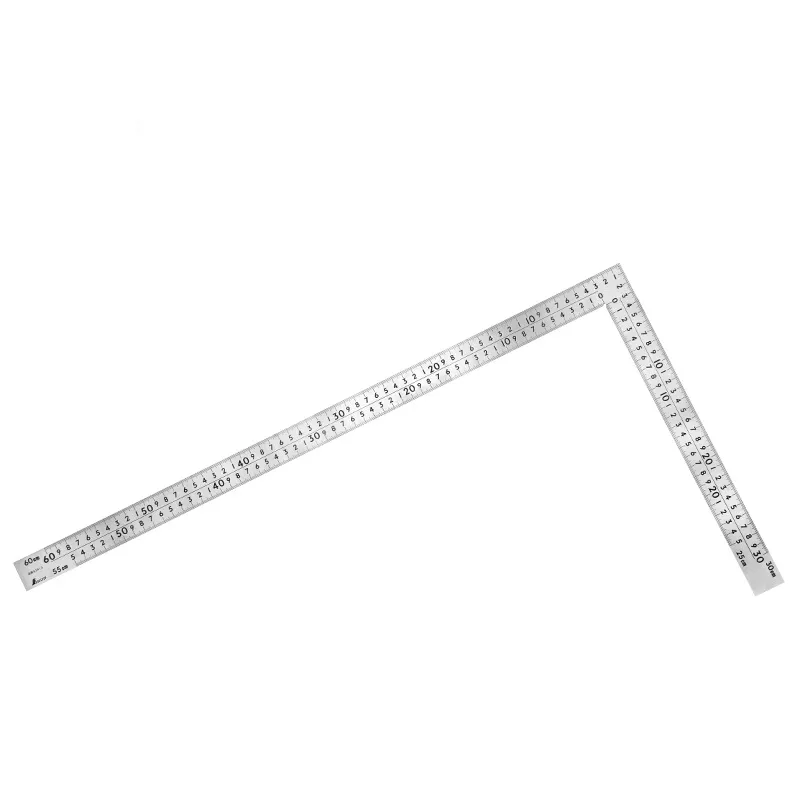 シンワ測定㈱ ６３４１３：曲尺 中金 普及型 ステン ６０cm×３０cm 表裏同目 ８段目盛