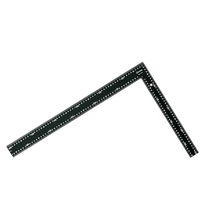 シンワ測定㈱ ６４５４８：曲尺 ラフタースコヤ 黒色 ６０×４０cm 白目盛