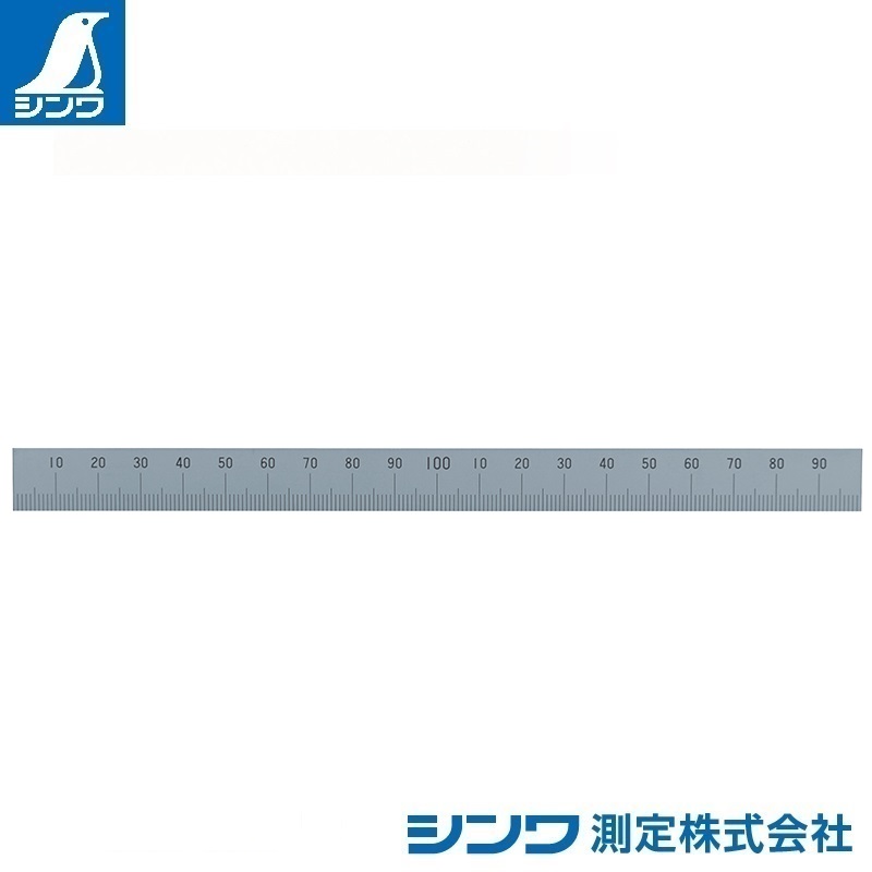 SHINWA Measurement Straight Silver 13005 15cm Japan 