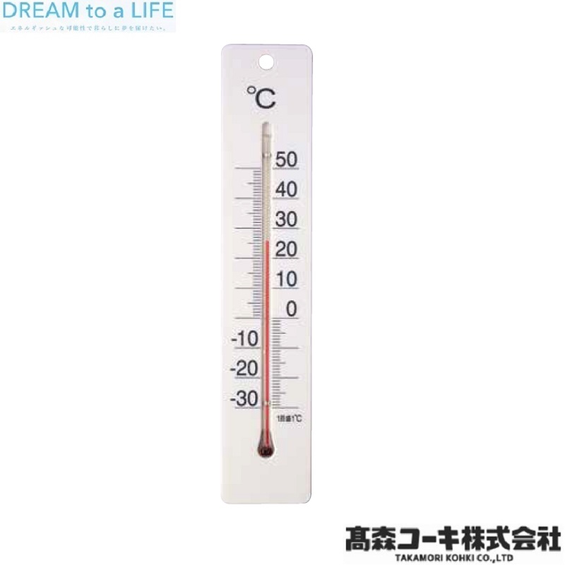 ＰＣ製寒暖計 ＡＢＴ-２６２５：－３０～５０℃