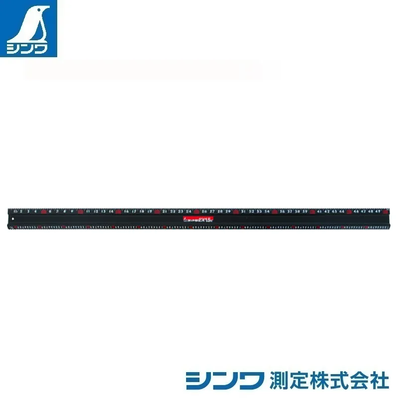 ６５０３４：アルミカッター定規 カット師ＥＸ １.５m 併用目盛：スベリ止付・赤数字入