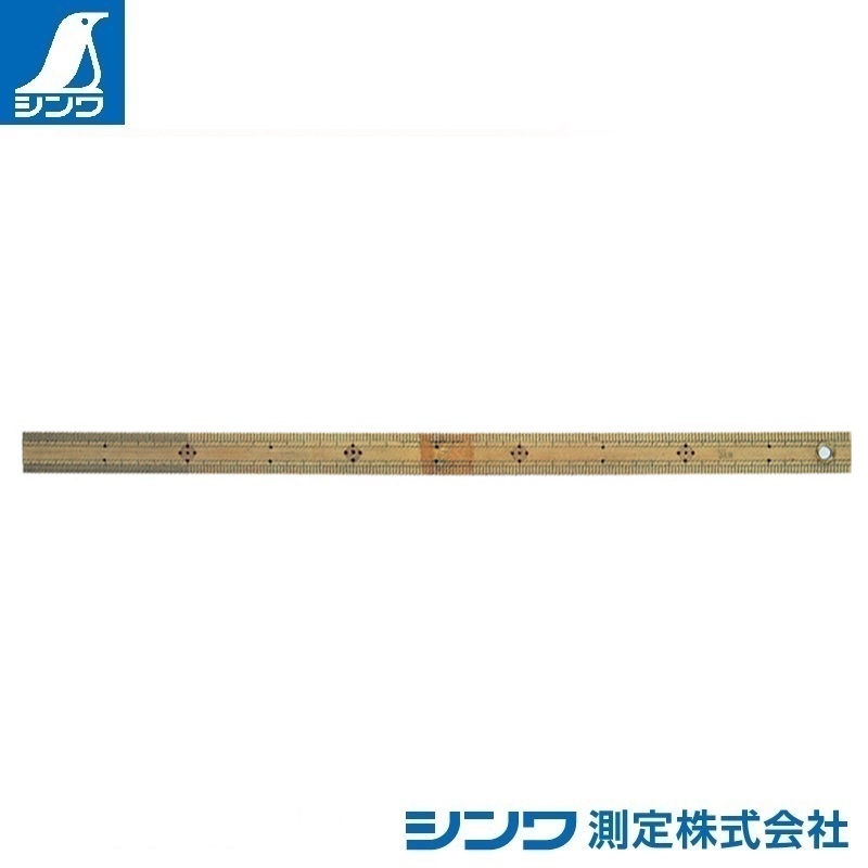 ７１７６５：竹製ものさし ５０cm：ハトメ付