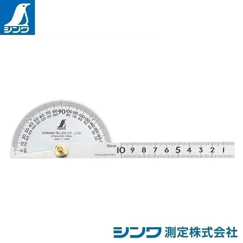 ６２９０１：プロトラクター №１８２ シルバー Φ９０ 竿目盛１０cm 針付