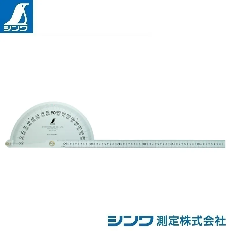 ６２８５５：プロトラクター №６００ シルバー Φ３２０ 竿目盛６０cm