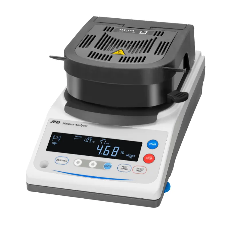 A&D 水分計  MX-53A：液晶表示モデル　出荷時JCSS校正証明書付