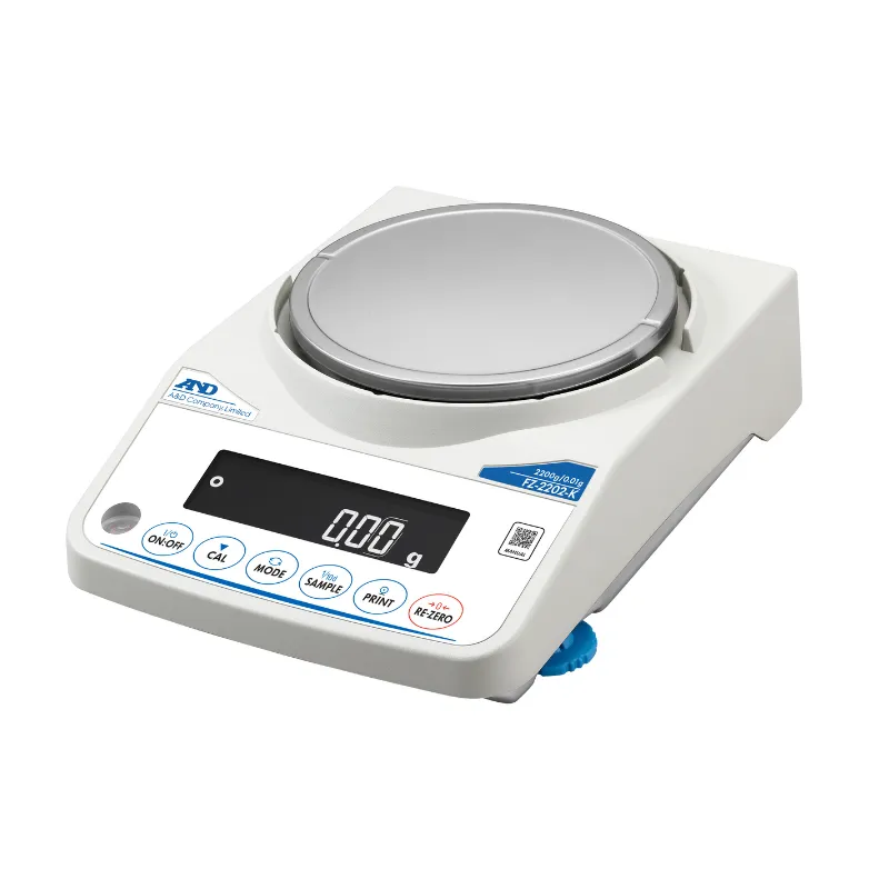 A&D 取引・証明用汎用電子天びん FZ-2202-K：校正用分銅内蔵型 出荷時一般校正証明書付き