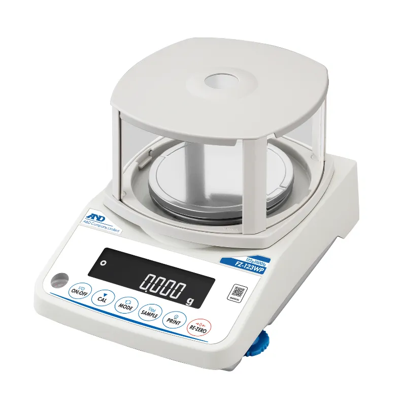 A&D 防塵・防水型分析電子天びん FZ-123WP 校正用分銅内蔵型 出荷時JCSS校正証明書付