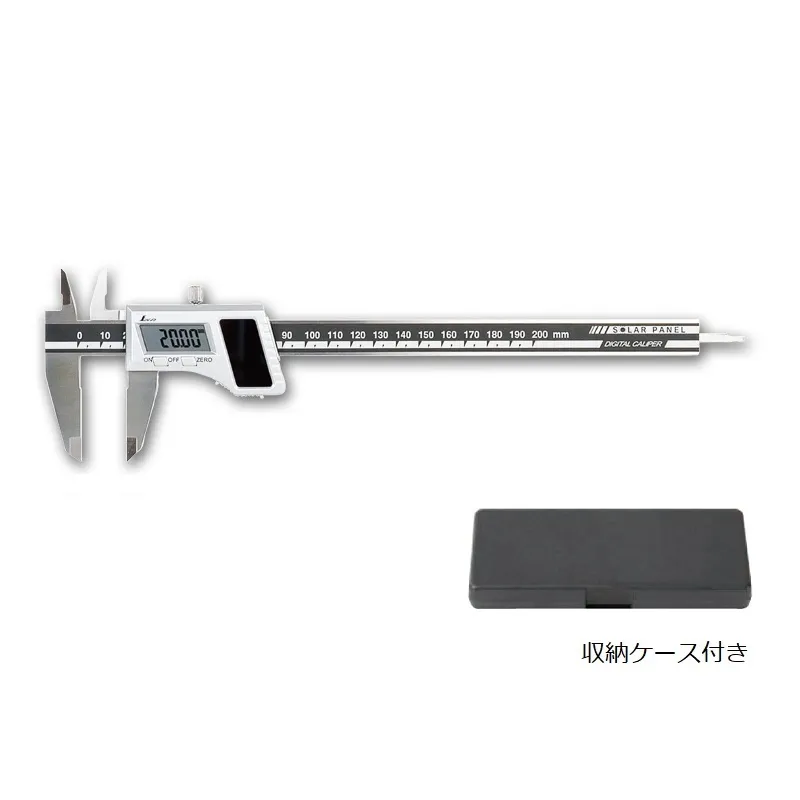 81484：デジタルノギス ２００mm ソーラーパネル JCSS校正証明書付