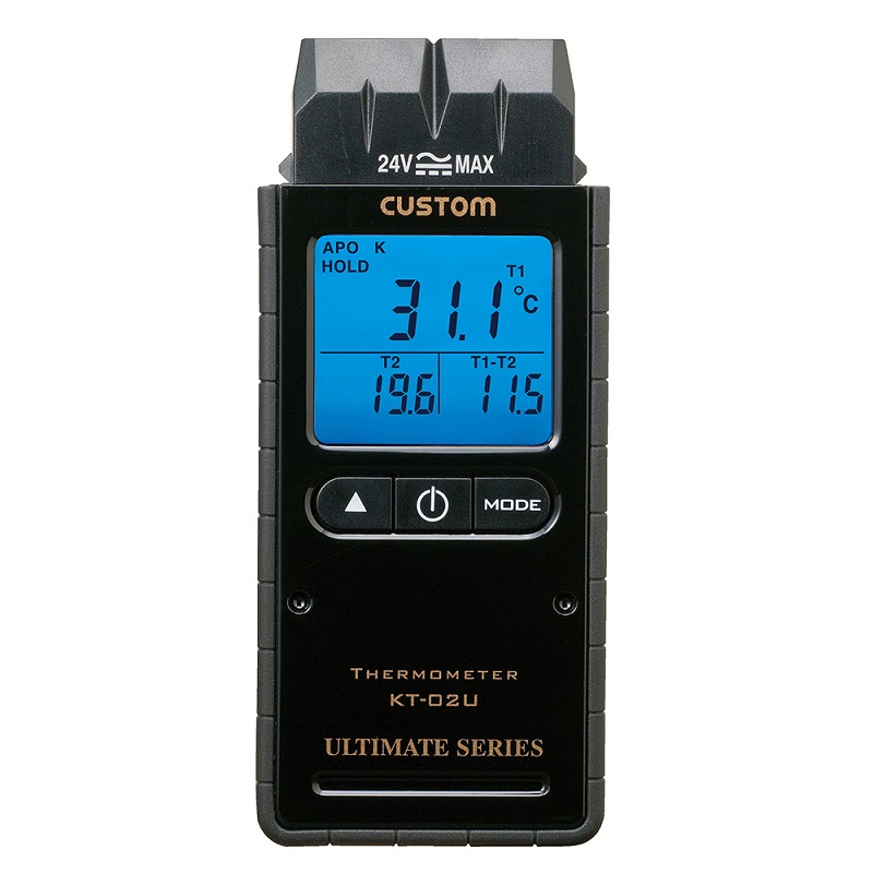 カスタム デジタル温度計 ＫＴ-０２Ｕ：２ch・Ｋタイプ熱電対センサ/温度計・湿度計の通販｜はかり商店【公式】