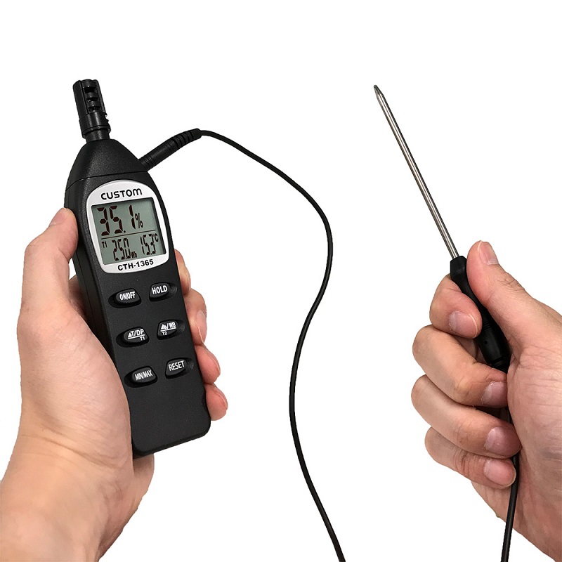 ポータブル型デジタル温湿度計 ＣＴＨ-１３６５/温度計・湿度計の通販