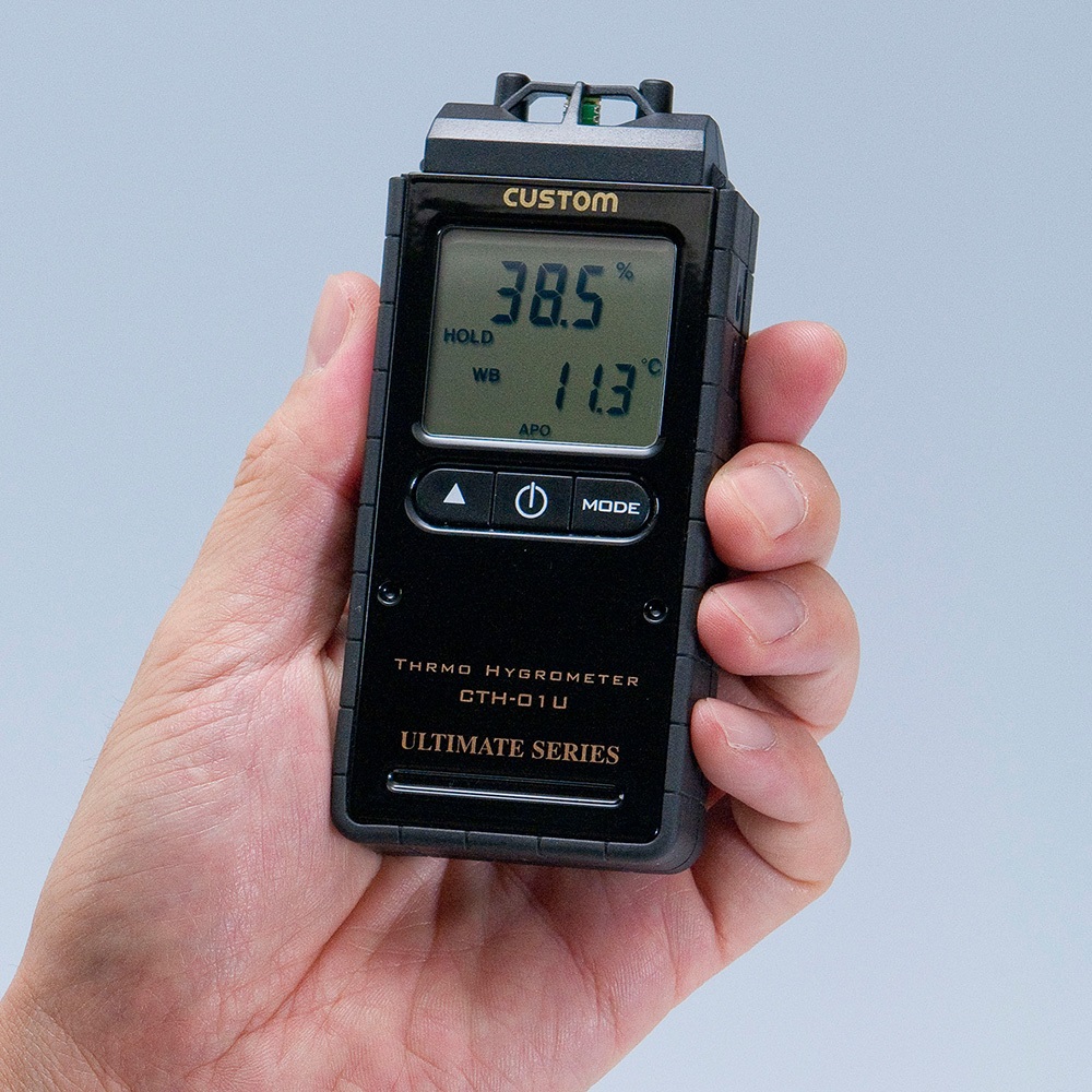 ㈱カスタム ポータブル型デジタル温湿度計 ＣＴＨ-０１Ｕ/温度計・湿度