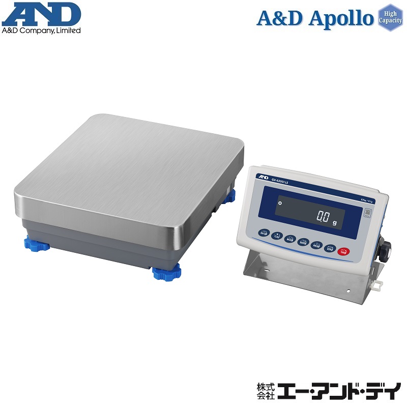A＆D 防塵・防水型重量級天びん 分銅内蔵 分離型 GX-62000LS （秤量