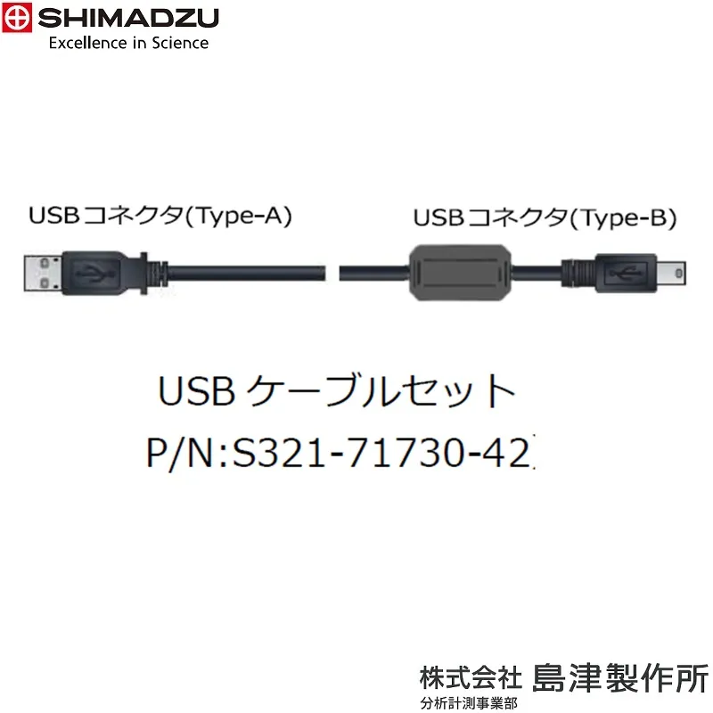 ＵＳＢケーブルセット ２m：コア付・S321-71730-42