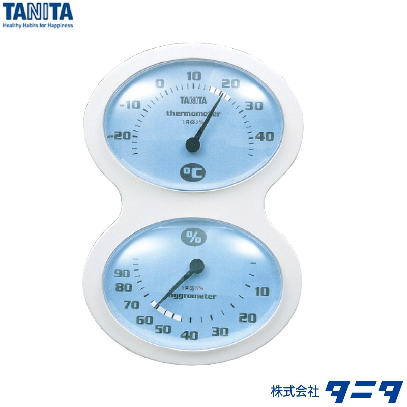 【�潟^ニタ】温湿度計 ＴＴ-５０９-ＢＬ(ブルー)